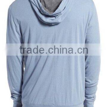 Custom Cotton Full Zip Mens Reversible Hoodie photo-2