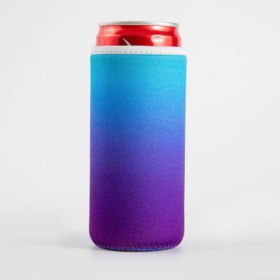 Sublimation Blanks Beer Can Koozies Cup Cooler Sleeve Soft Insulated Reusable Drink Covers for Soda Cola photo-2