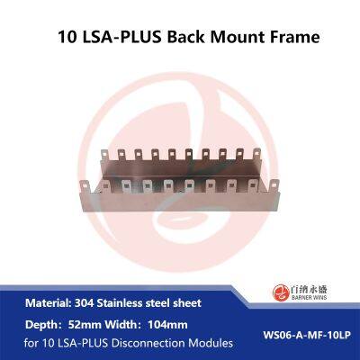 304# Stainless Steel Back Mount Frame for 10 LSA-PLUS Disconnection Modules WS06-A-MF-100 photo-4
