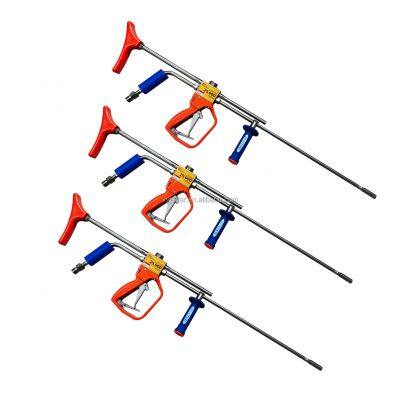 1500bar Spray Gun Stainless Steel Industrial Rust Removal Water Gun High Pressure Overflow Gun