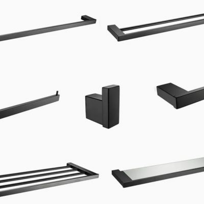 China Bathroom Hardware Stainless Steel Bathroom Accessories Set Towel Holder