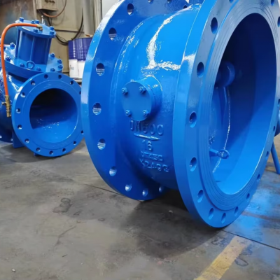HH47X Ductile Iron DN500 DN700 Tilting Disc Non Return Check Valve Flange Sewage Check Valve for Water Pump photo-3