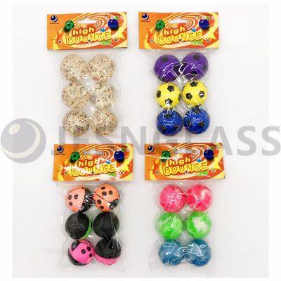Hot Sale 45MM High Bouncy Ball Children's Toy Rubber Balls PVC Bag Package