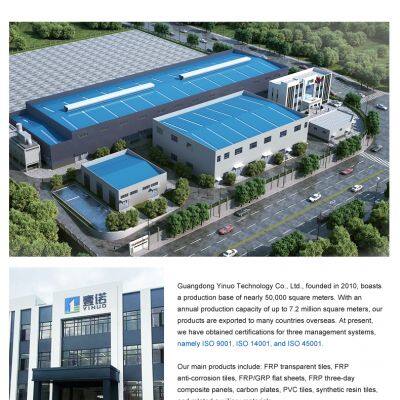 China FRP Panel Made Anti-slip Frp Cooling Tower Daylight Reinforced Plastic Embossed Caravan Room Bottom Mat FRP Panel photo-5