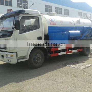 6000L Dongfeng sewer cleaning truck,4x2 vacuum pump suction sewage truck