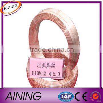 SAW Welding Wire Supplier Applied to Some Low Alloy Steel 09Mn2 16MnCu 16Mn