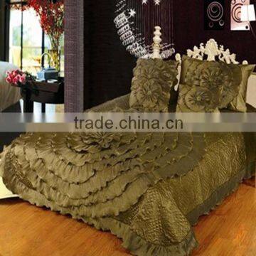 Handwork/Patchwork Luxcury Brown wedding bedding set Turkey and Middle east style