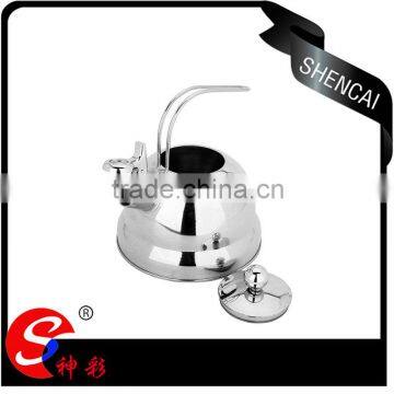 Turkey style home and restaurant tea kettle oringal color whistling stainless kettle