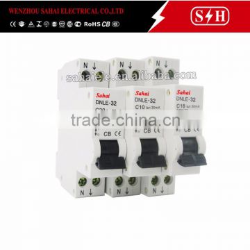 High quality 1P+N RCBO Single Pole