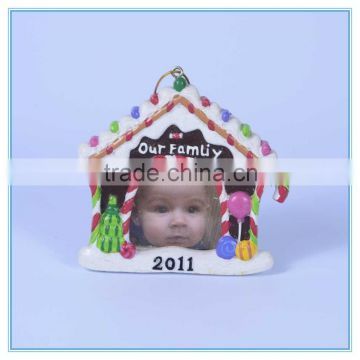 christmas house shape babi 12 month photo frame