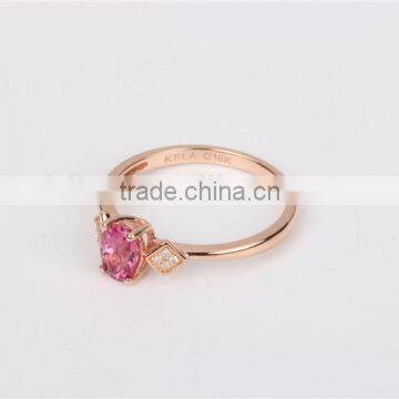 Fashion K Gold Diamond Ring Jewelry photo-3