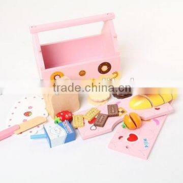 Wooden Child Toys Bread Kitchen Set for Kids