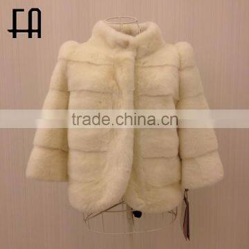 2016 new lady's fashion mink fur coat