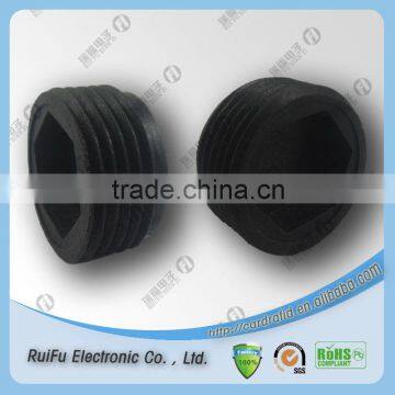 black and round 125KHz RFID waste bin tag, RFID worm tag, rfid tag