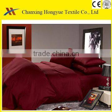 3d/4d/5d/6d Polyester peach skin brushed fabric with red solid color from changxing manufacturer