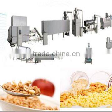 sugar coated corn flakes machine line/corn flakes making extruder 100-500kg/h manufacture