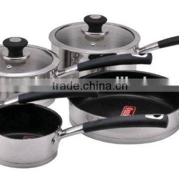 Home design USA 8 pieces saucepan non-stick cookware sets non-stick fry pan with teflon coating