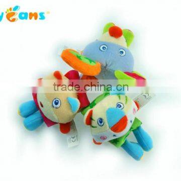 High Quality Baby Soft Fabric Plush Rattle Toys