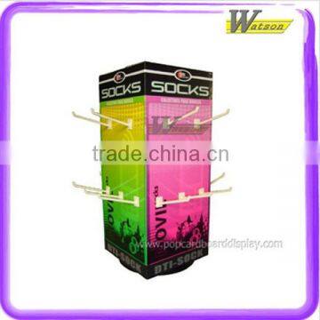 Easy Assembled Promotion Cardboard Triangle Cardboard Hook Display Stand for Candy photo-3