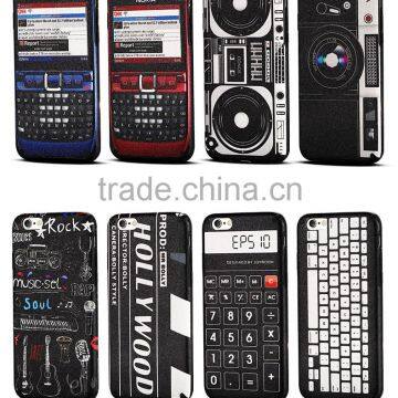 Joyroom BP178 Cool Series Soft TPU Case For Iphone6 plus/6s plus Silk pattern classical nostalgic Lanyard hole PU leather case