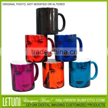 Hot water show personalized magic mug for girl