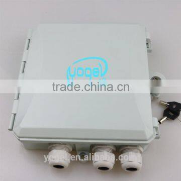 China Supplier O ptical Plastic Box 12 Core Fiber Optic Termination Splitter Box