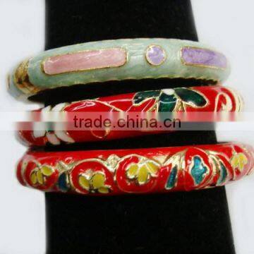 Vintage Style Multi Colored Epoxy Bangle photo-2
