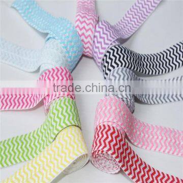 Factory Supply 5/8 Printed Chevron FOE For Hair Accessories photo-2