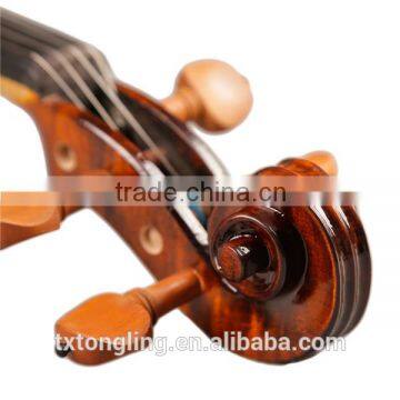 (TL004-1) Flamed Wood Violin With Case Jujube Accessories With Four Fine Turners photo-6