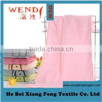 Good Quality Microfiber Sanding Printing Hand Face Embossed Print Towel 6136 Wendy Brand Made in China Gaoyang Town photo-3