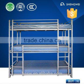 hot sell triple metal bunk bed made in henan China