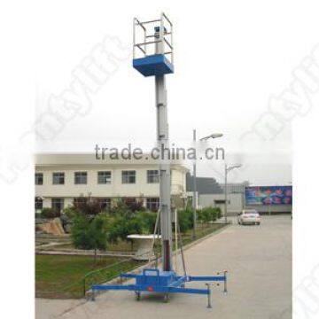 8m single mast aluminum motorcycle lift vertical platform lift