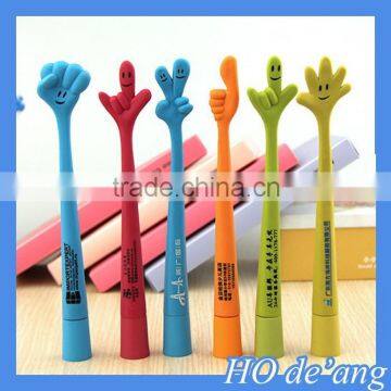 HOGIFT Novelty Shining Bubble Pointball Pen With fingers