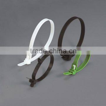 movable adjustable Noose Nylon Plastic Cable Ties CE ROHS certificated Nylon cable tie