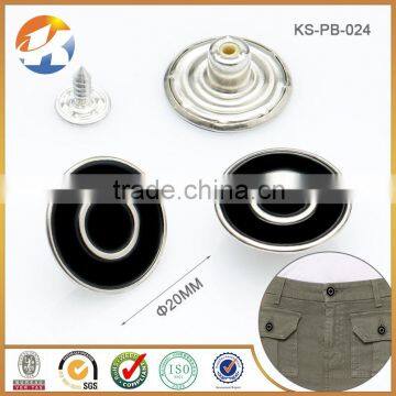 Paint Black Brass Fashion Designer Clothing Buttons