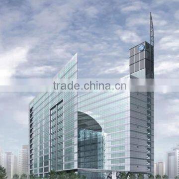 Aluminium frame glass curtain wall cladding