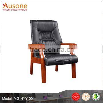 Luxury Wood Frame Pu Leather Office Conference Table