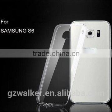 Transparent Cell Phone Case for Samsung Galaxy S6 Mobile Phone Accessory