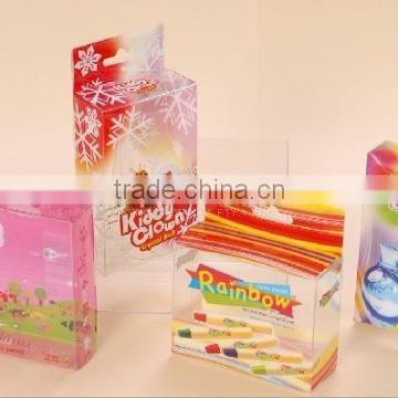 cheap customized transparent plastic gift box