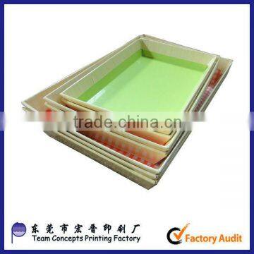 CMYK printing cardboard packaging tray