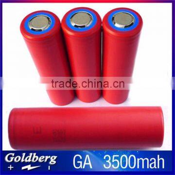 High capacity 3500mah Sanyo NCR18650GA lithium ion battery 18650 3.7V battery cell 18650 battery for Electric Scooter