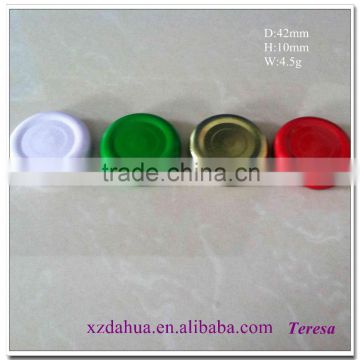 different color metal twist off cap for glass bottle