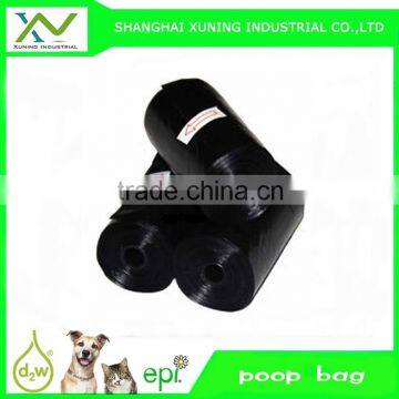 hot sales black colour Biodegradable dog poop bag with dispenser