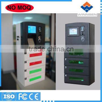 No MOQ Coin Operated 4 Digital Lockers Wall Mount Cell Phone Charging Station APC-04A photo-6