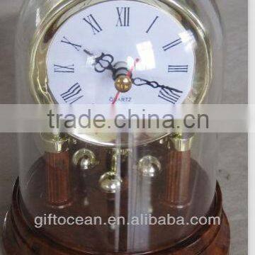 grand gyration clock, antique pendulum clock, mantel swivel clock