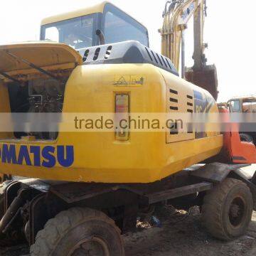 used japan made komatsu PC90 wheel excavator