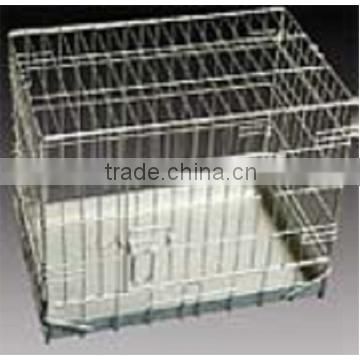 Folding Wire Dog Cage with double doors