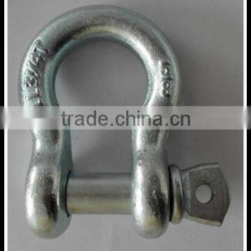 Drop Forged Galvanized Carbon Steel Us Type Bolt Type Anchor Bow Shackle