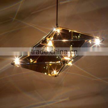 Diamond Glass Pendant Lights with G9 60W for Hotel Luxury Decorative