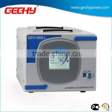 SDFII-10000-L Desk type servo motor single phase LCD display full automatic AC voltage regulator/stabilizer/AVR